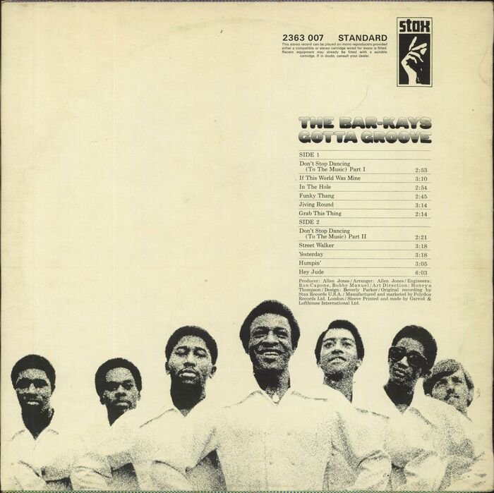 The Bar-Kays – Gotta Groove album art 2