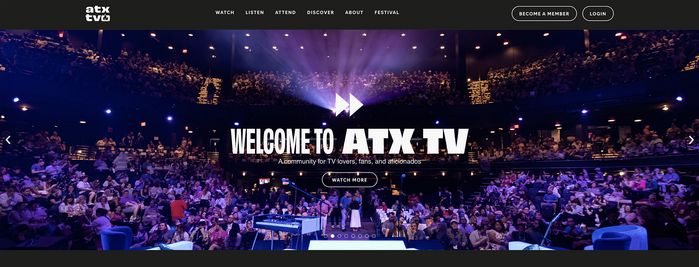 ATX TV website and festival identity 1
