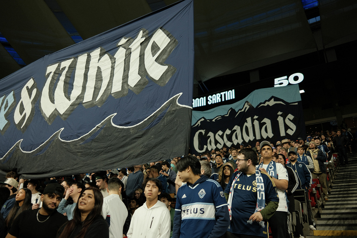 Tifo from the stands