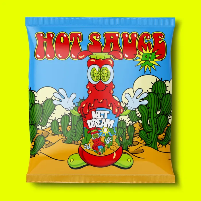 NCT Dream – Hot Sauce album art - Fonts In Use