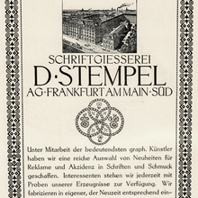 Schriftgießerei D. Stempel AG ad