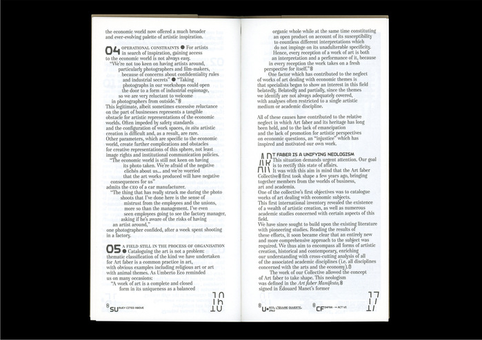 Affranchissement – Acting for the advancement of Art faber 12
