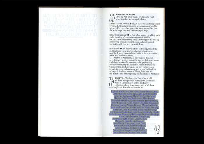 Affranchissement – Acting for the advancement of Art faber 20
