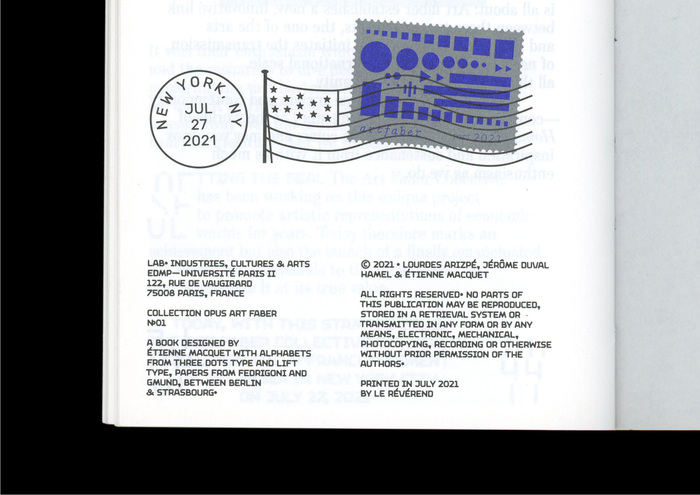 Affranchissement – Acting for the advancement of Art faber 24