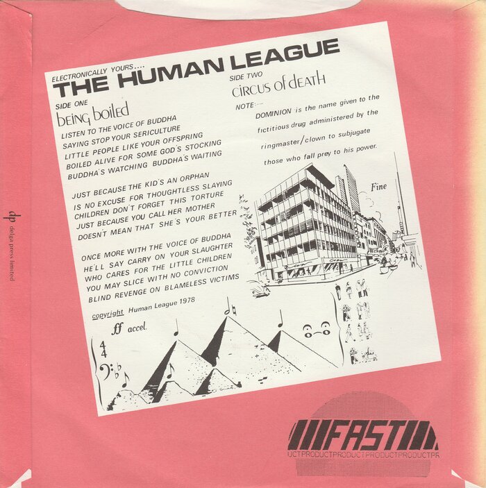 The Human League – “Being Boiled” single cover 2