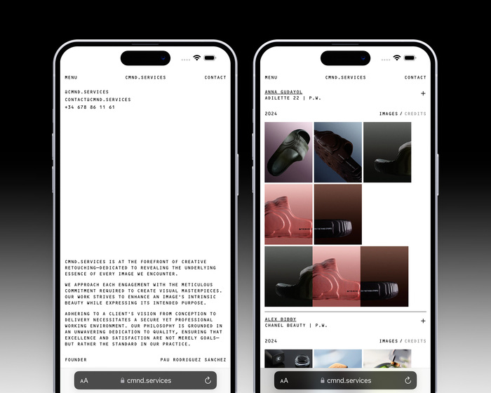 CMND.SERVICES website 2