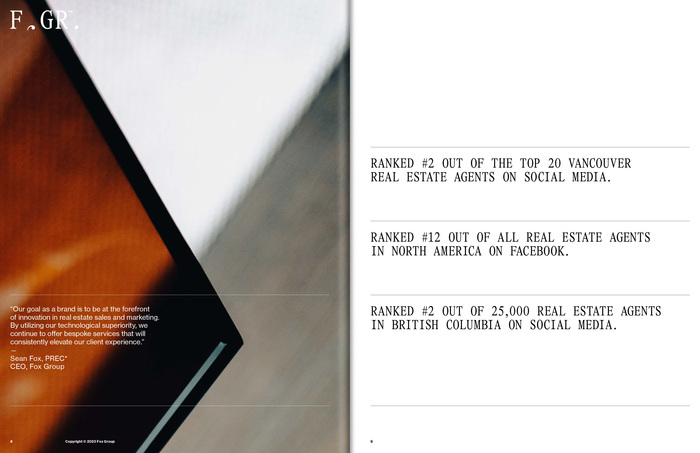 Fox Group visual identity and editorial design 1