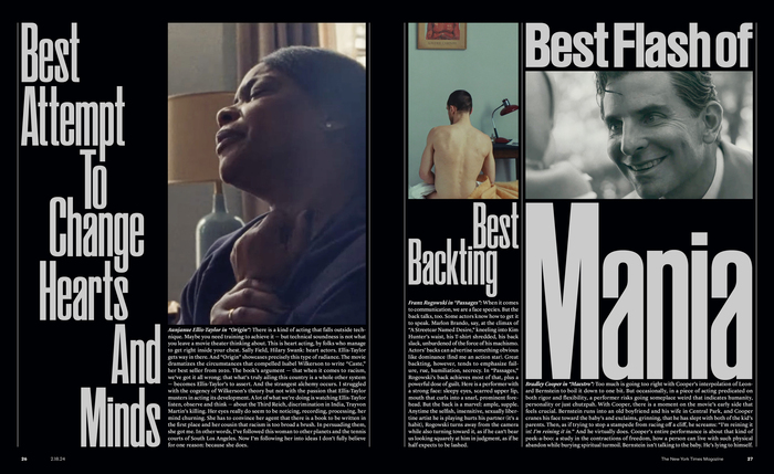 The New York Times Magazine, “Great Performers” issue 2024 7