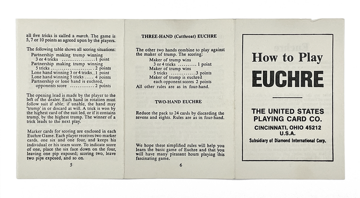 Euchre card game 5
