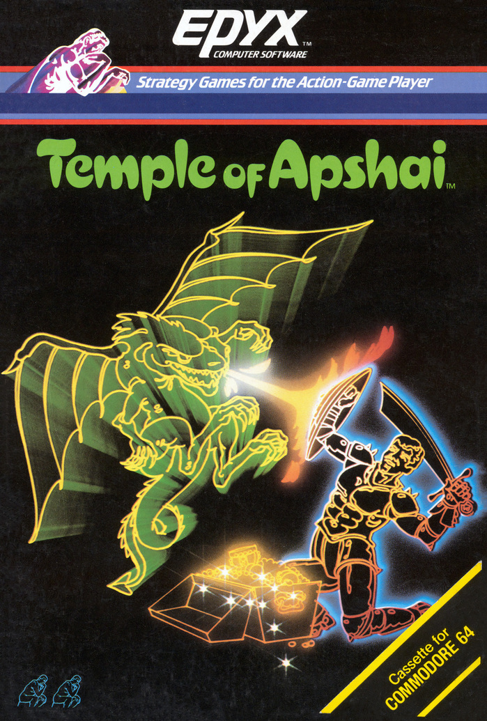 Temple of Apshai C64 box art