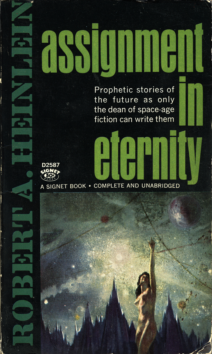 Assignment in Eternity (1953), Signet D2587, 1964 (Second Printing). Artist unknown. [More info on ISFDB]