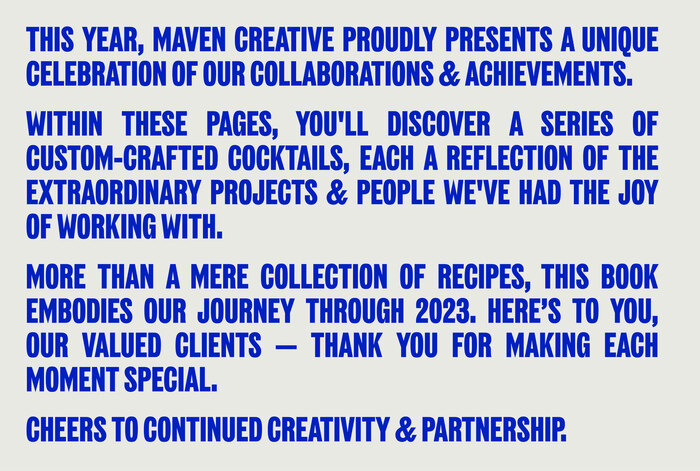 MCCC – Maven Creative Creative Cocktails Book 8