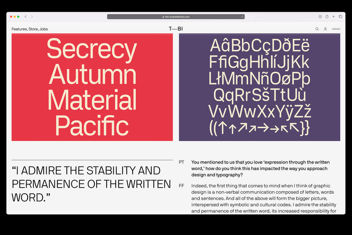 The Brand Identity website 9