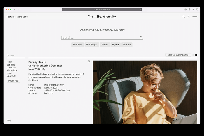 The Brand Identity website 11