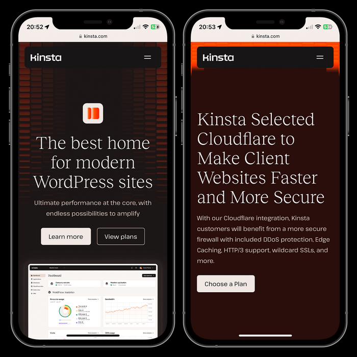 Kinsta website 1