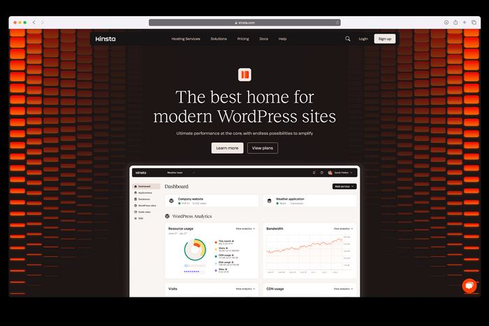 Kinsta website 2
