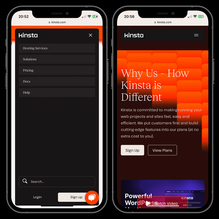Kinsta website 3