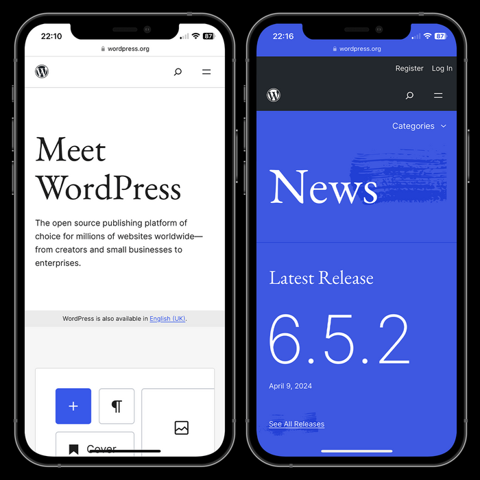 WordPress.org website (2024) 1