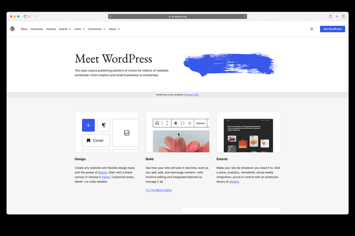 WordPress.org website (2024) 2
