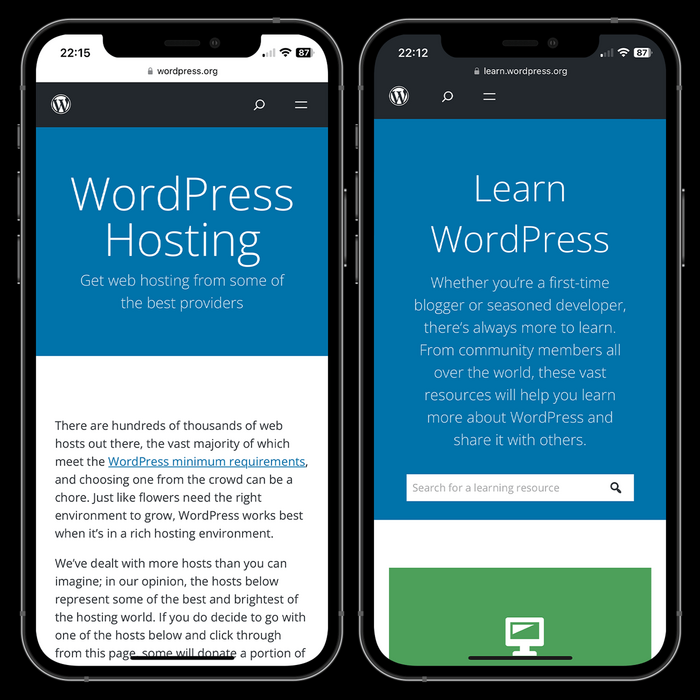 WordPress.org website (2024) 7