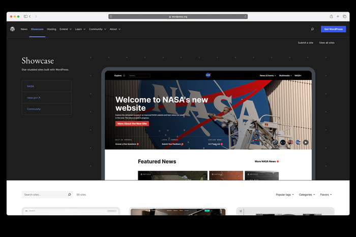 WordPress.org website (2024) 11