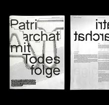 <cite>Patriarchat mit Todesfolge</cite> installation and publication