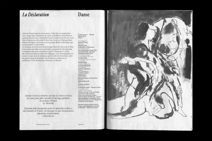 Spread from the 2019 festival program
