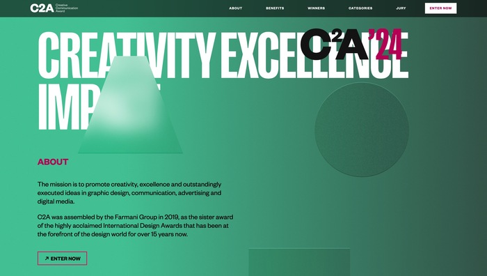 C2A – Creative Communication Awards website 5