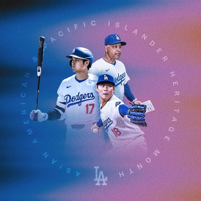  in tracked out caps on a circle, for the Asian American & Pacific Islanders Heritage Month
