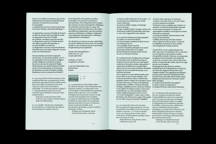 L’art d’accommoder les restes, Amas architecture 3