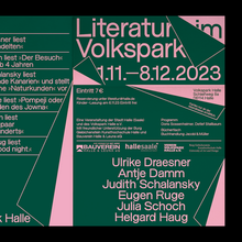 Literatur im Volkspark 2022 and 2023