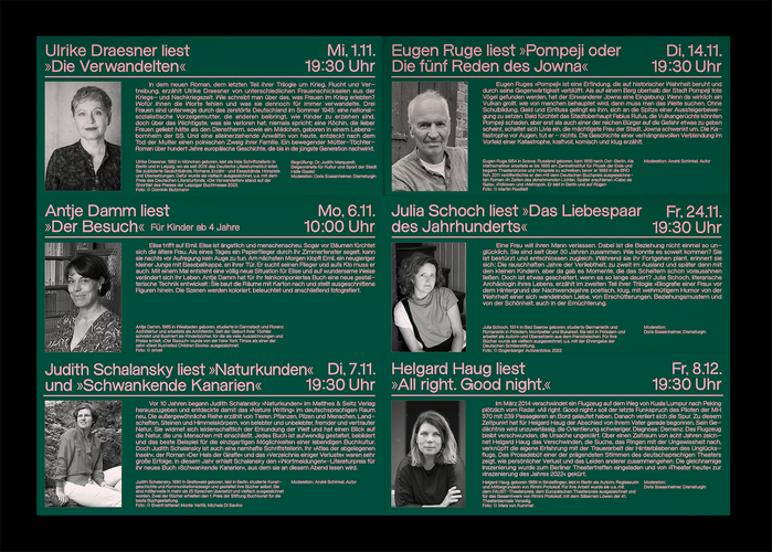 Literatur im Volkspark 2022 and 2023 2