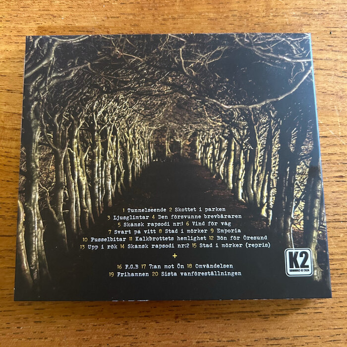 Back cover of the compact disc