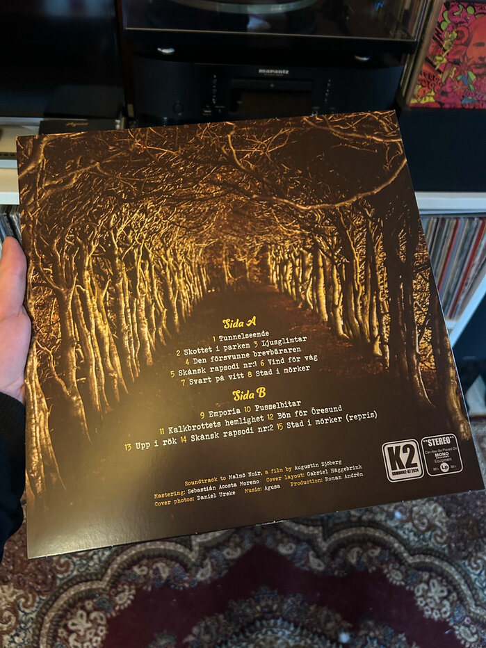 Back cover of the vinyl record