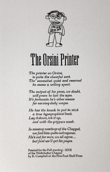 The Orsini Printer