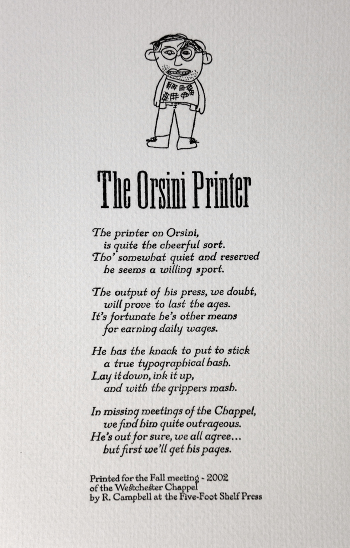 The Orsini Printer 2
