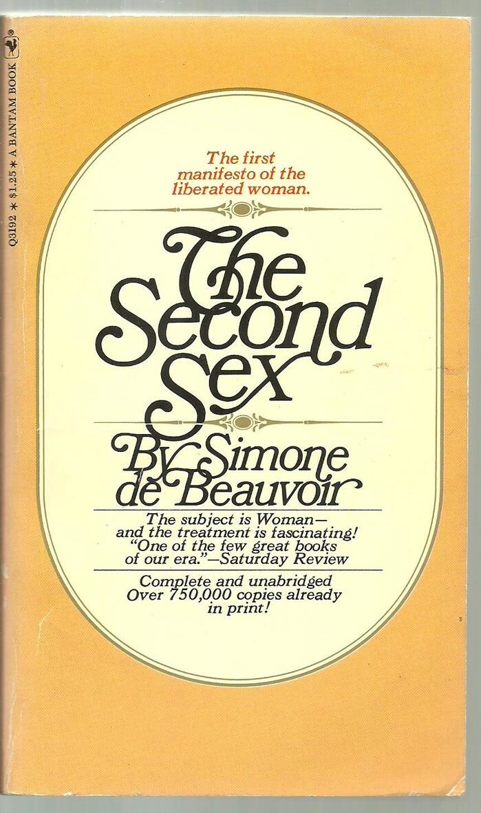 The Second Sex by Simone de Beauvoir (Bantam)