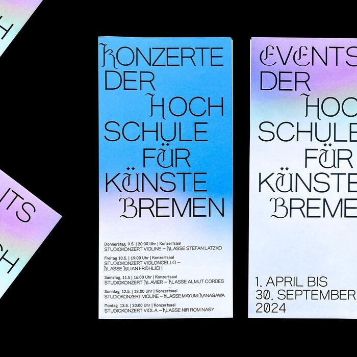 Konzerte &amp; Events der Hochschule für Künste Bremen flyer 2