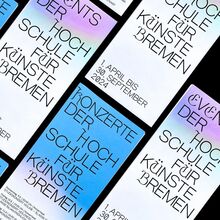 Konzerte &amp; Events der Hochschule für Künste Bremen flyer