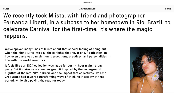 Miista website 8