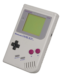 Game Boy logo, console and packaging