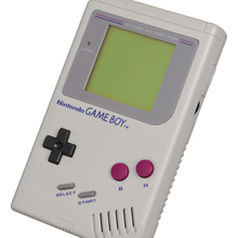 Game Boy logo, console and packaging