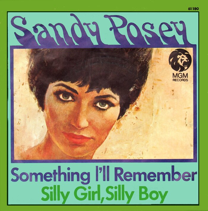 Sandy Posey – “Something I’ll Remember” / “Silly Girl, Silly Boy” German single cover