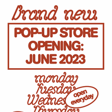 Pop-up store opening poster