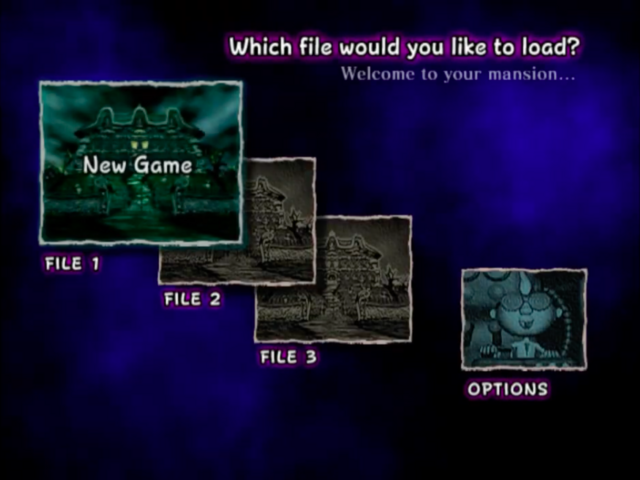 File select screen