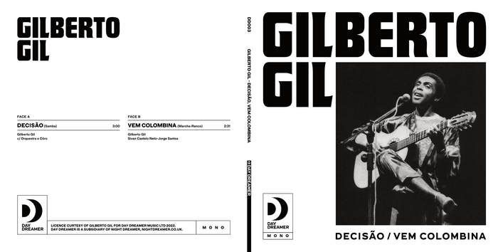 Gilberto Gil – “Decisão” / “Vem Colombina” single cover 3