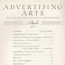 <cite>Advertising Arts</cite>, March 1935
