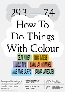 <cite>How to Do Things with Colour </cite>poster