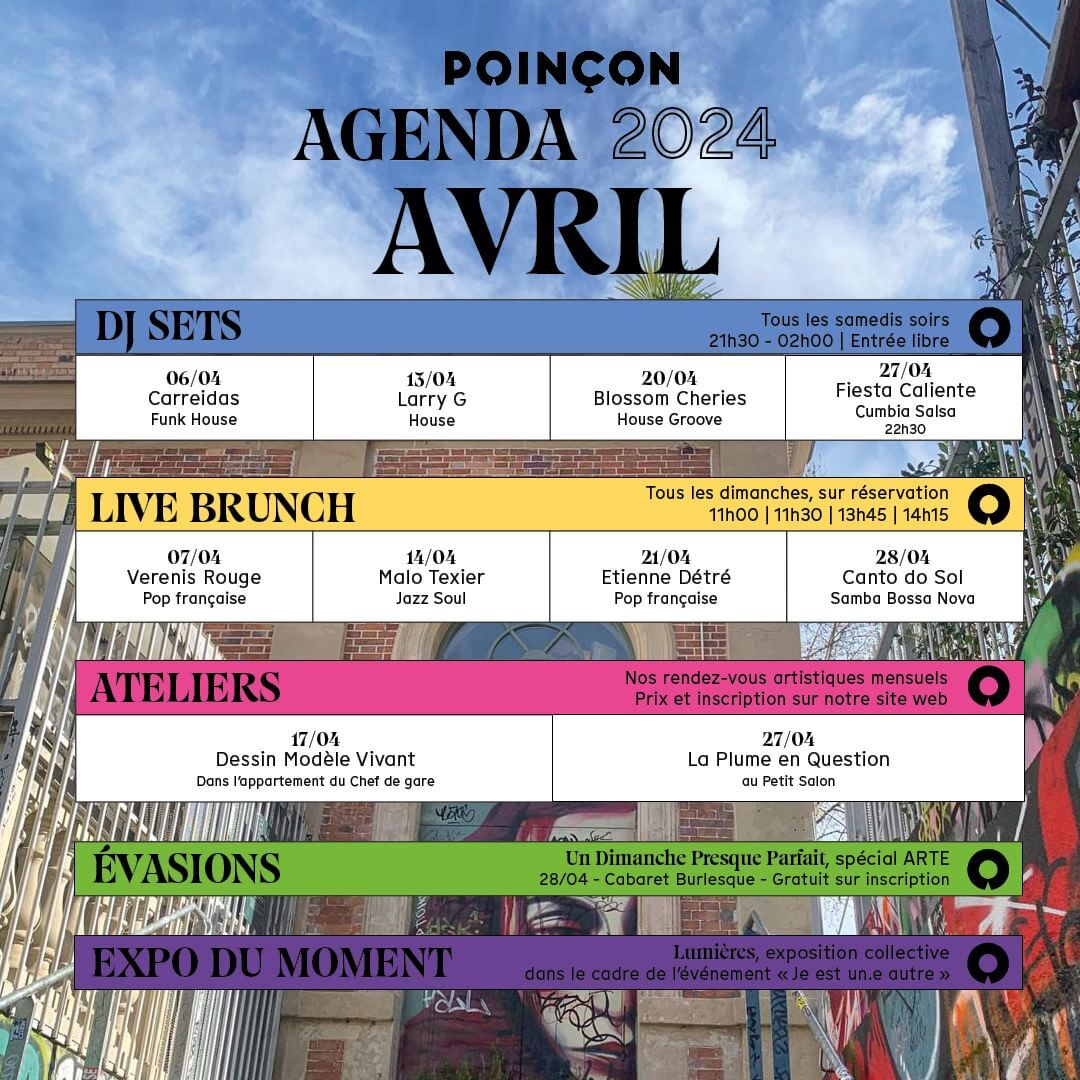 Poinçon Paris event schedules