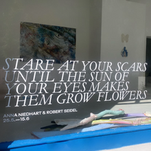 <span>Anna Niedhart &amp; Robert Seidel – </span><cite>Stare at Your Scars Until the Sun of Your Eyes Makes them Grow Flowers</cite>